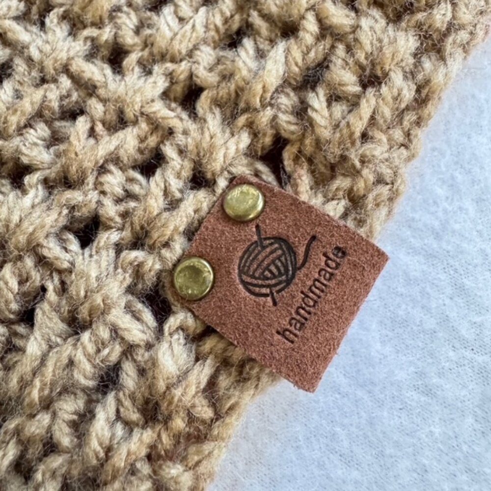 HANDMADE Crochet V-Stitch Infinity Scarf NWT One of a Kind - Picture 13 of 14